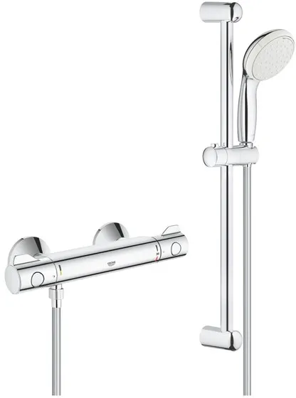 Grohe Tempesta II Duschset inkl. Grohtherm 800 Duschmischer, chrom