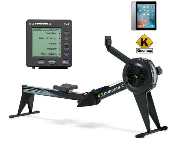Concept2 Model D PM5 Hohe Rudermaschine Schwarz